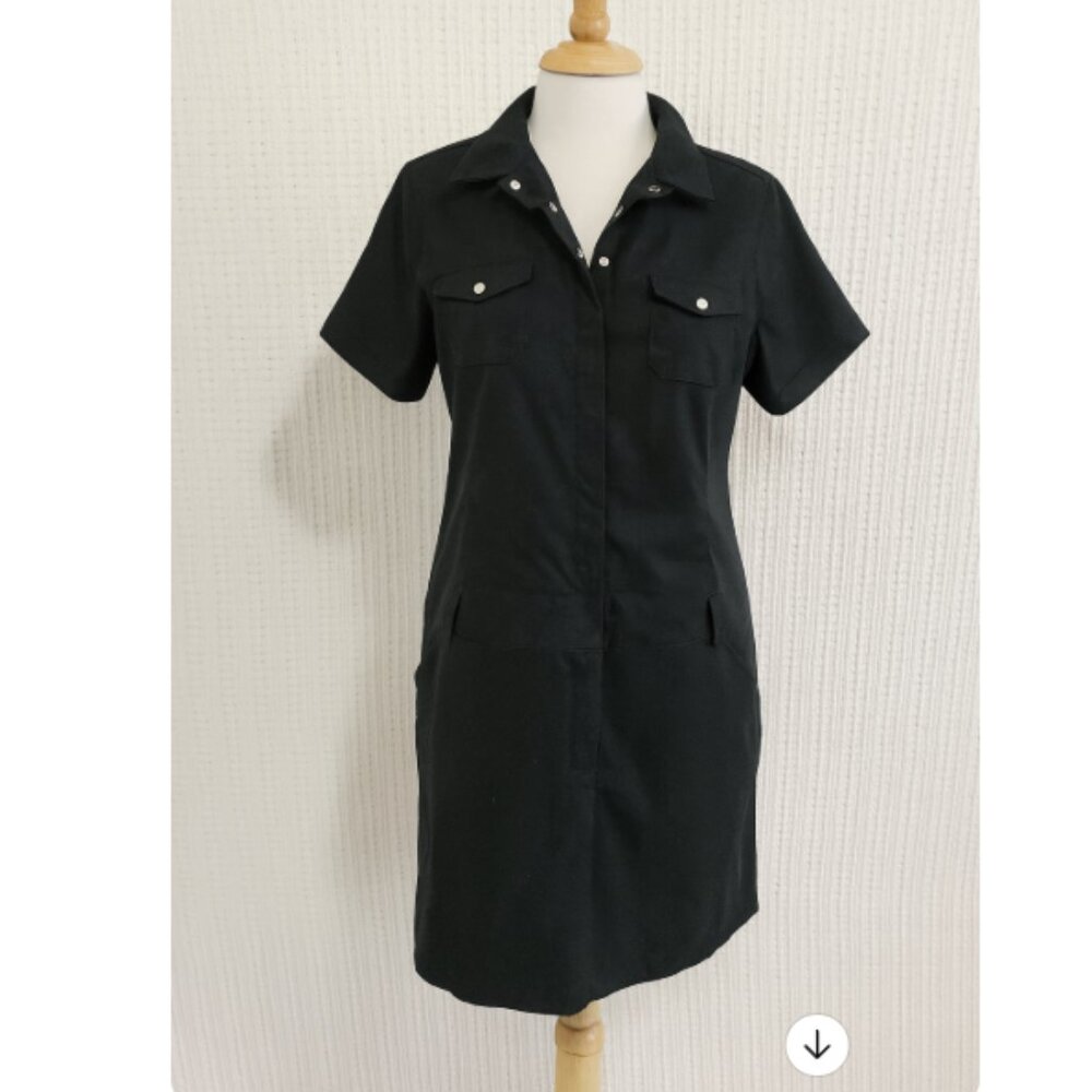 Nike Golf Women’s Black Collared Short Sleeve Dress Size 14 Pockets Athletic